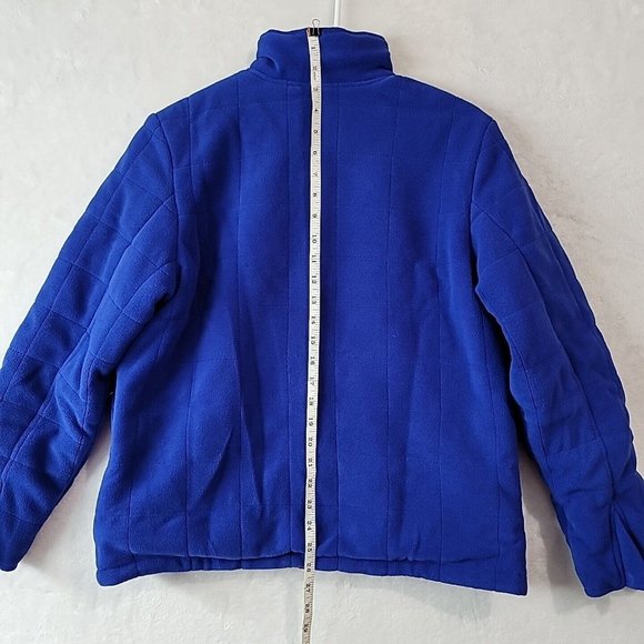 VTG Fuda Sport Fleece Lined Silk Windbreaker Coat Men's Size Medium Reversible - Picture 9 of 16